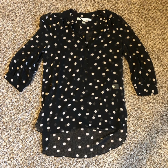 LC sheer high low blouse - Picture 3 of 5